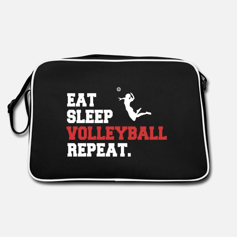 Manger, Dormir, Volley-ball, Répéter la conception Sac Retro