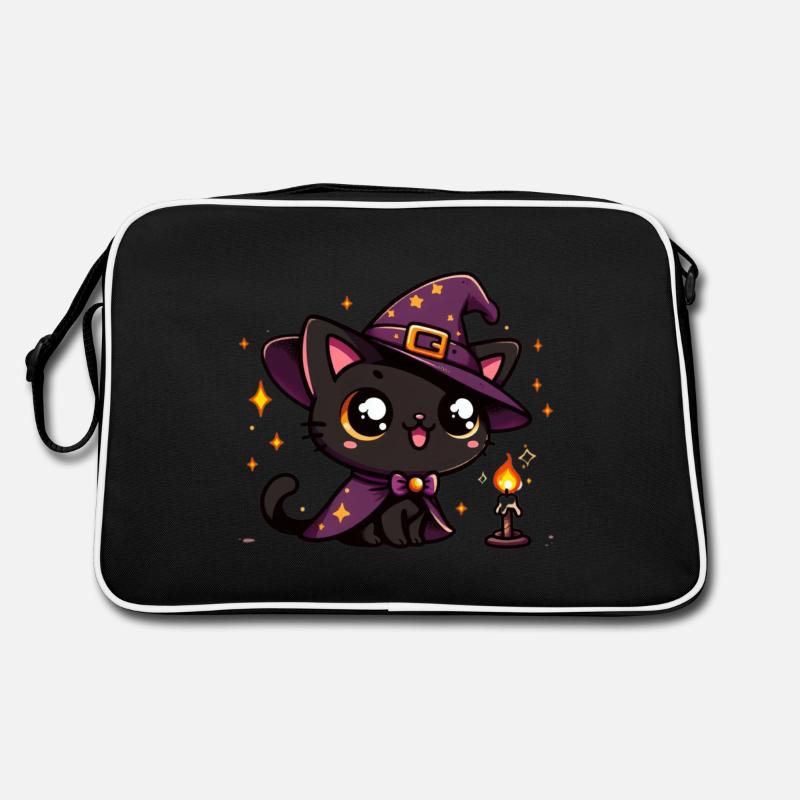 Chaton Sorcière Sac Retro