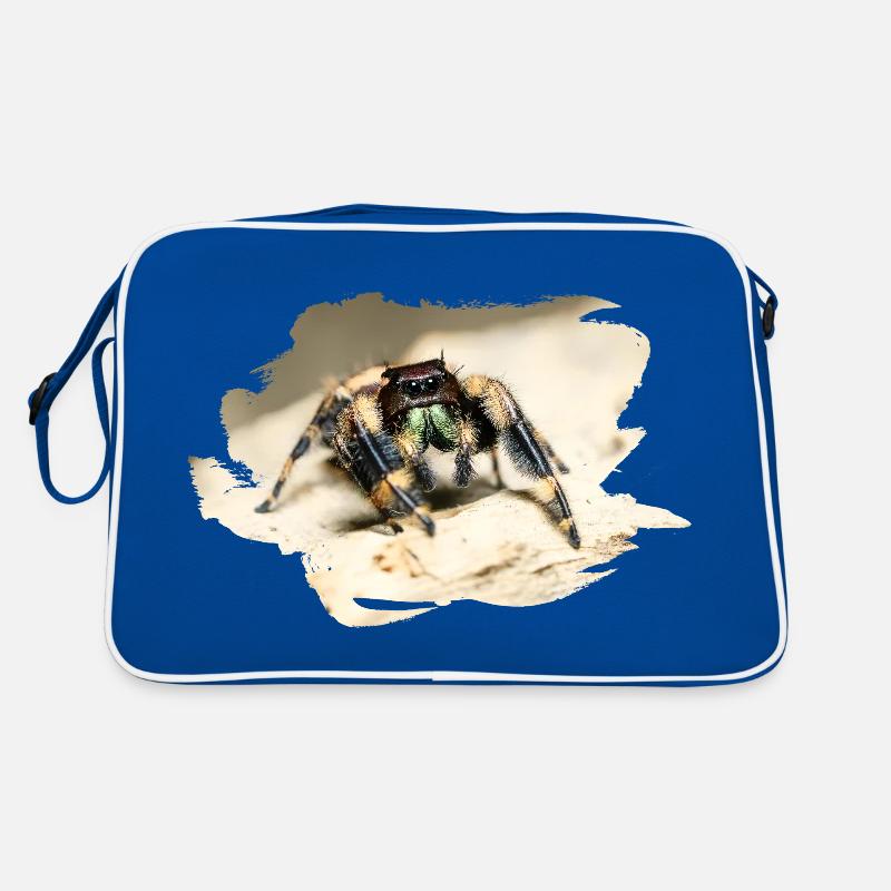 phidippus otiosus jumping spider, spring spinne Retro Tasche