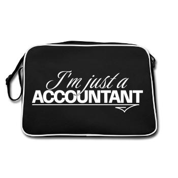 Simply Accountant T-shirt: Clarity - Retro Bag - black/white - Back