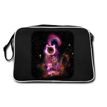 le trou noir connu sous le nom de votre chat (TILE) - Sac Retro - noir/blanc - Dos