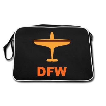 Dallas Fort Worth Airport - Spotter - Spotting - Retro Bag - black/white - Back