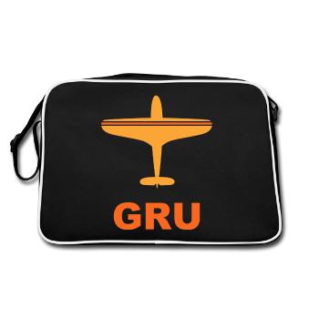Flughafen Sao Paulo - Brasilien - Spotter - Retro Tasche - Schwarz/Weiß - Hinten