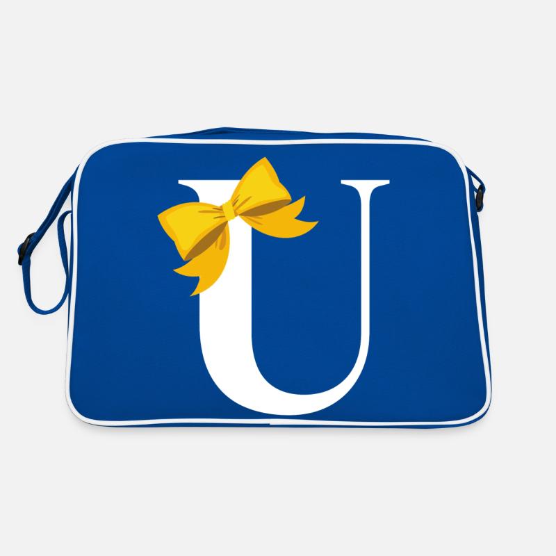 Lettre u nœud jaune Sac Retro