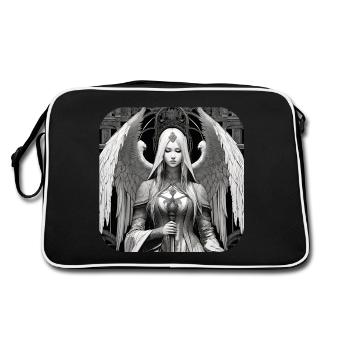 Lonely Angel - Retro Bag - black/white - Back