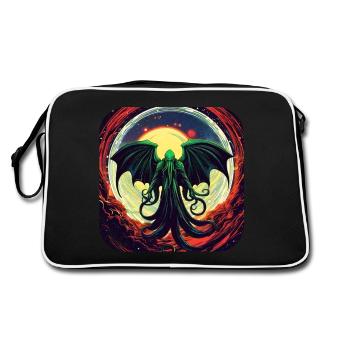 Monstre immortel de Cthulhu dans l’univers - Sac Retro - noir/blanc - Dos
