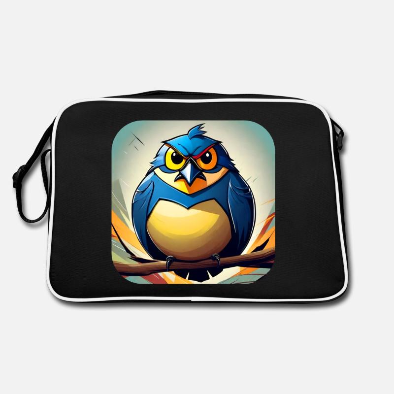Dicker kleiner Vogel Retro Tasche