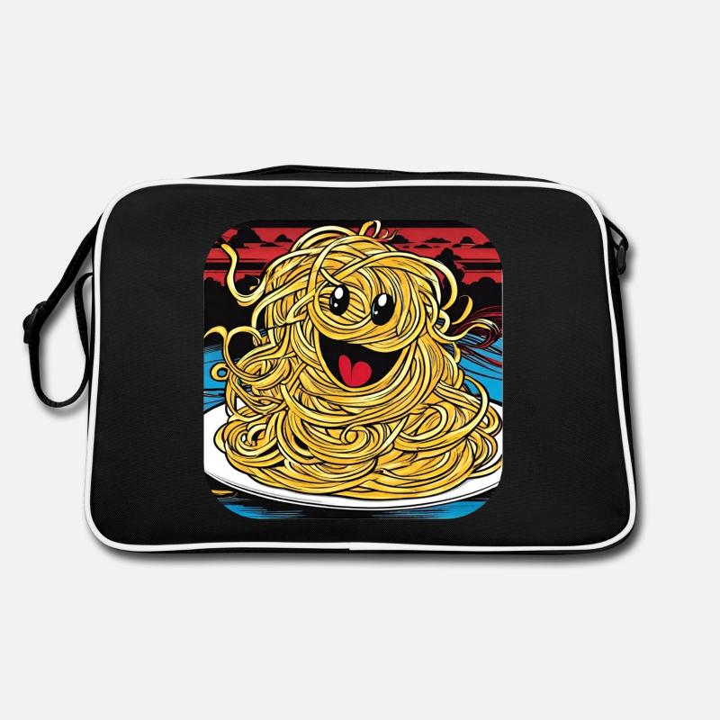 Funny Spaghetti Monster for Pastafaris Retro Bag