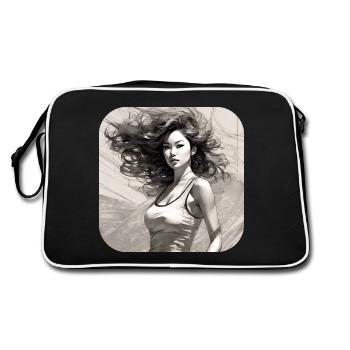 Fille cool - Sac Retro - noir/blanc - Dos