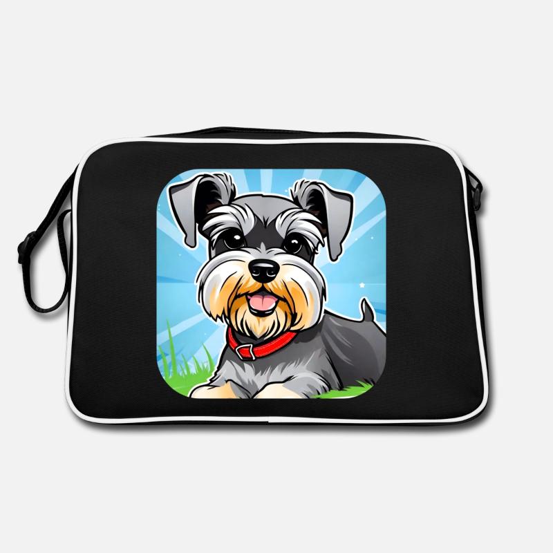 Chien Schnauzer mignon II Sac Retro