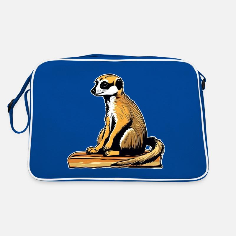Niedliches Erdmännchen Retro Tasche