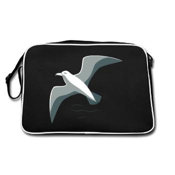 Albatros majestueux - Sac Retro - noir/blanc - Dos