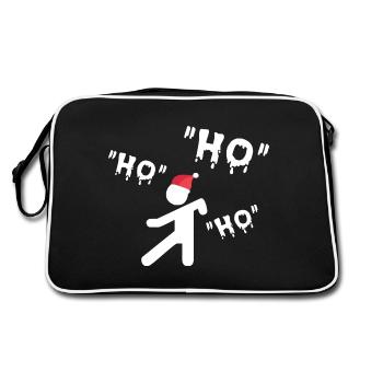 Design de Noël amusant pour les fans d’arts martiaux - Sac Retro - noir/blanc - Dos