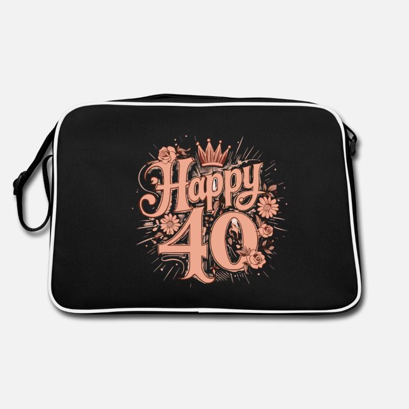 Happy 40 Retro Bag