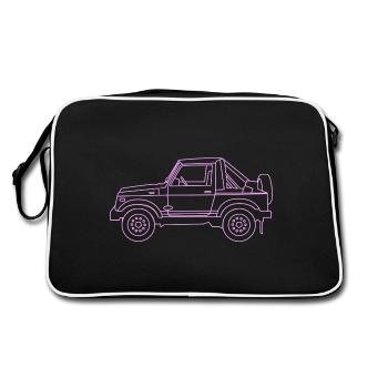 4x4 Rose - Sac Retro - noir/blanc - Dos
