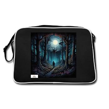 Spooky forest wanderer - Retro Bag - black/white - Back
