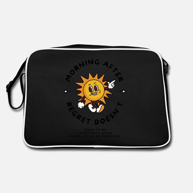 Solving regrets cartoon Retro Bag