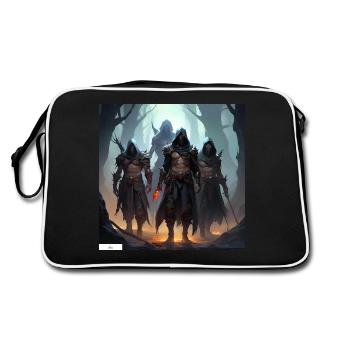 Fantasy warriors realm - Retro Bag - black/white - Back