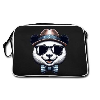 Panda élégant - Sac Retro - noir/blanc - Dos