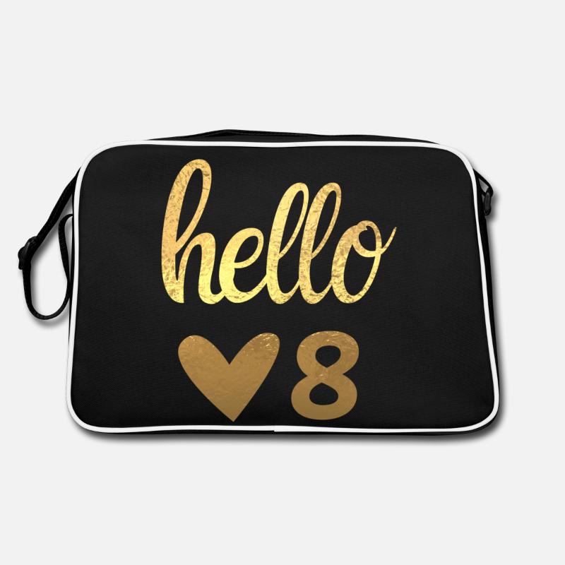 Hello 8 doré Sac Retro
