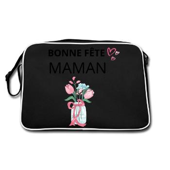 Bonne fête maman - Sac Retro - noir/blanc - Dos