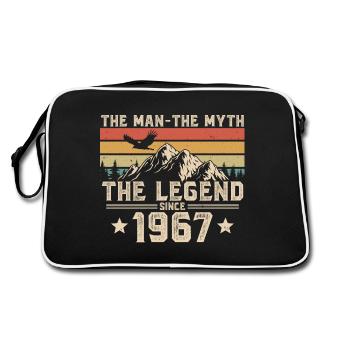1967 Vintage né homme mythe, légende - Sac Retro - noir/blanc - Dos