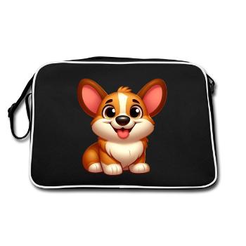 Corgi 13 - Retro Bag - black/white - Back