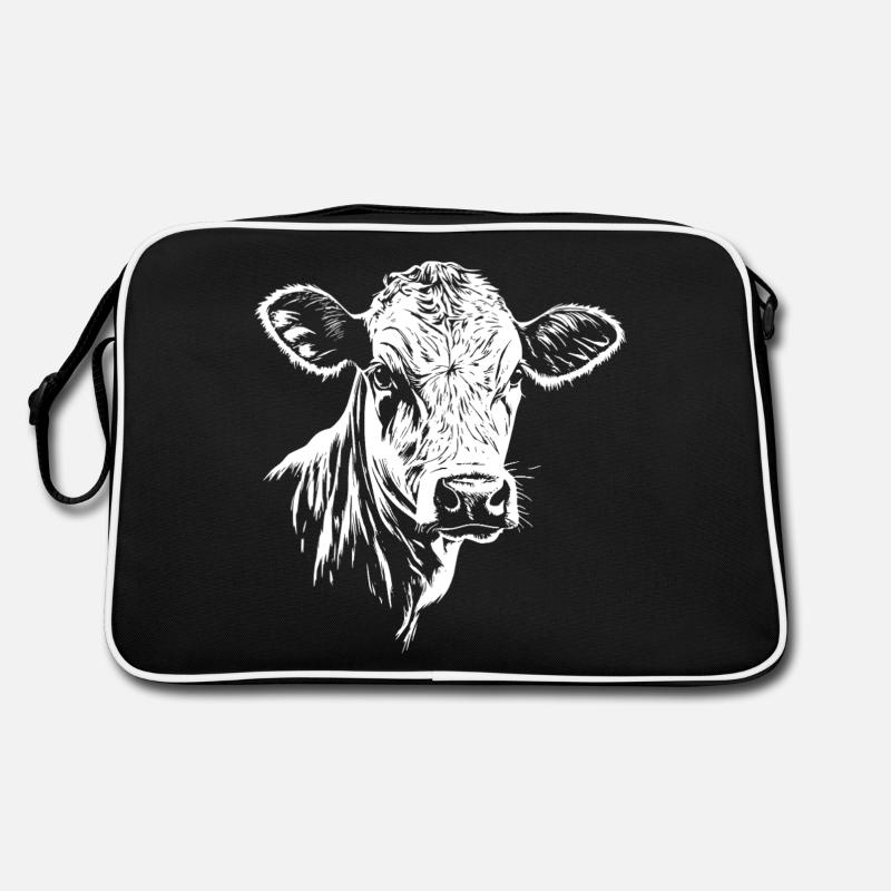 Graphique de la vache Sac Retro