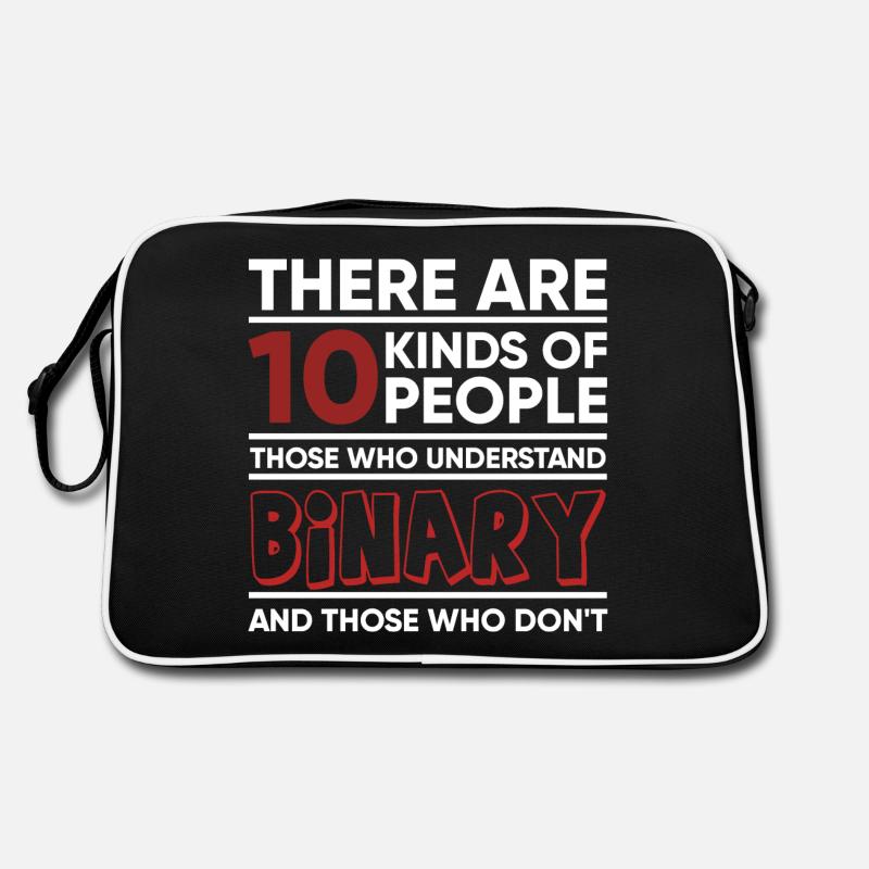 There are 10 kinds of people Binary Retro Bag