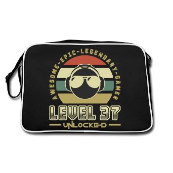 Level 37 - Retro Bag - black/white - Back