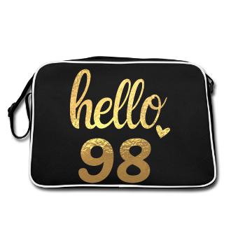 Hello 98 gold - Retro Bag - black/white - Back