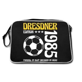 Dresde Anniversaire 1985 Football Cadeau - Sac Retro - noir/blanc - Dos