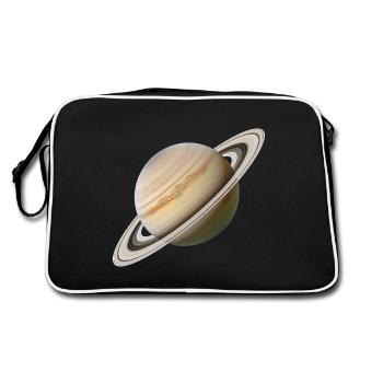 Saturn - Retro Bag - black/white - Back