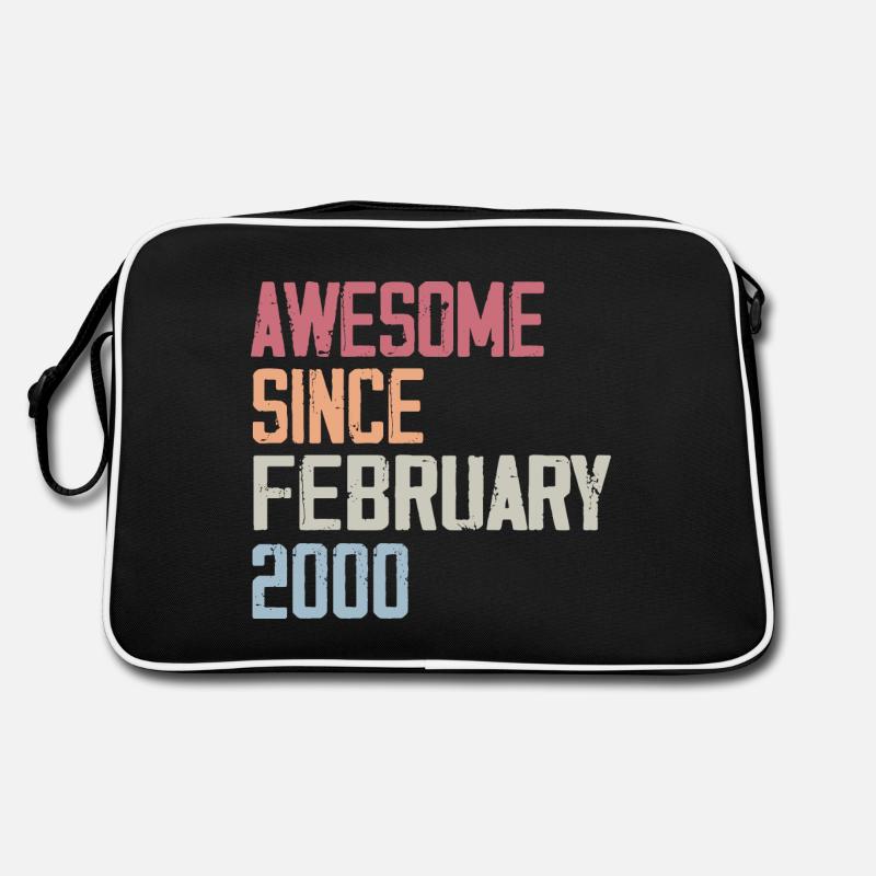 Februar 2000, 24. Jahrestag 2000 Februar 24 Jahre Retro Tasche