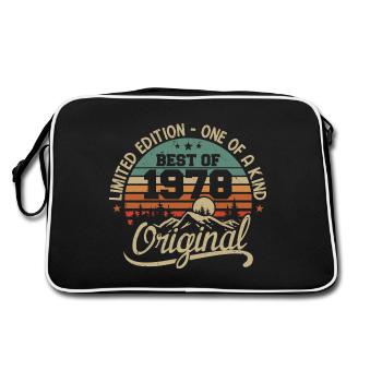 Vintage 1978 Légende - Rétro Cadeau D’anniversaire - Sac Retro - noir/blanc - Dos