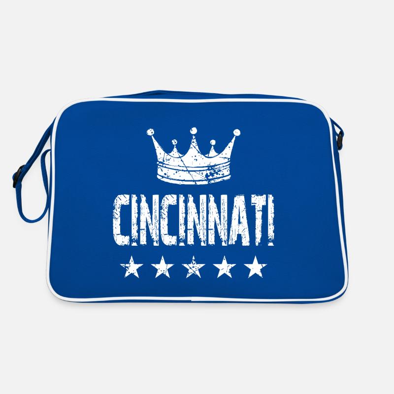 Cincinnati Krone Sterne Retro Tasche