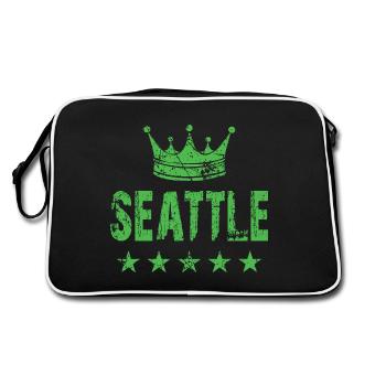 Étoiles de la couronne de Seattle - Sac Retro - noir/blanc - Dos