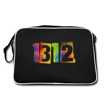 ACAB 1312 - Sac Retro - noir/blanc - Dos