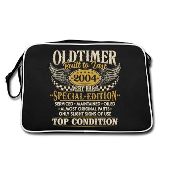 Millésime 2004 Vintage né cadeau d’anniversaire - Sac Retro - noir/blanc - Dos