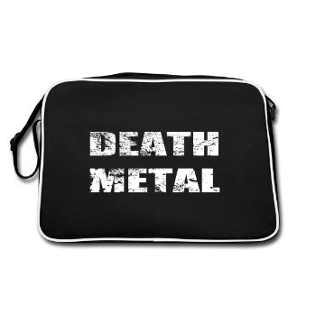 DEATH METAL - Retro Bag - black/white - Back