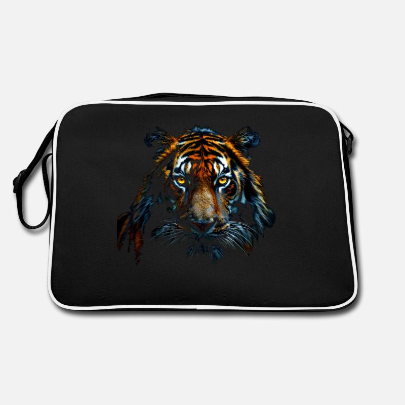 Tiger Face Retro Tasche