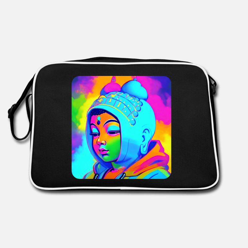 Tête de Bouddha mignonne Sac Retro