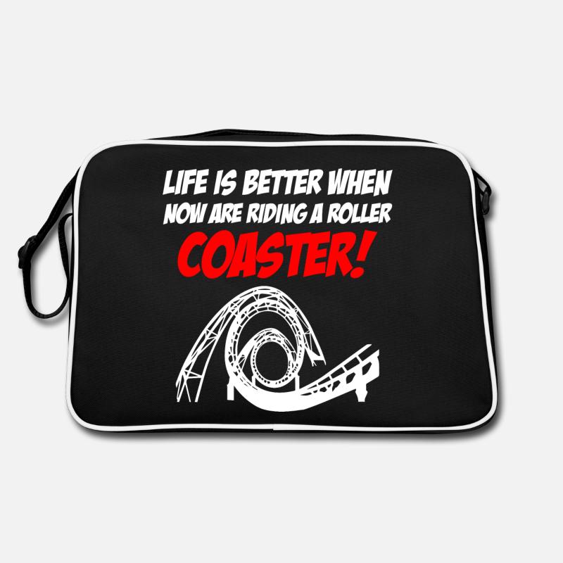 Riding Roller Coaster Retro Tasche