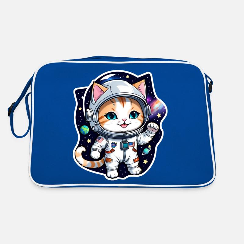 chat astronaute - espace Sac Retro