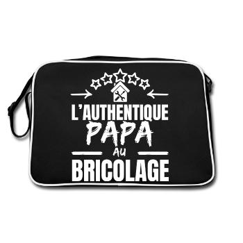 THE AUTHENTIC HANDYMAN DAD - Retro Bag - black/white - Back