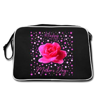 Happy mothers day Happy Mother's day - Retro Bag - black/white - Back
