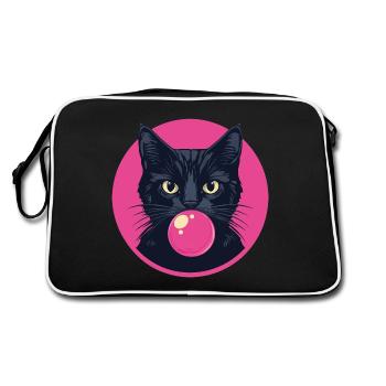Cat Chewing Gum - Retro Bag - black/white - Back