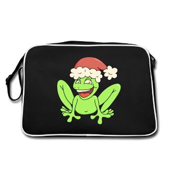Joyeux Noël Grenouille - Sac Retro - noir/blanc - Dos