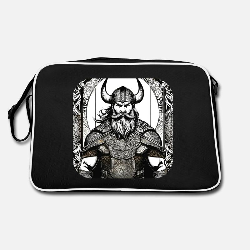 Stolzer Wikinger Krieger Germane Retro Tasche