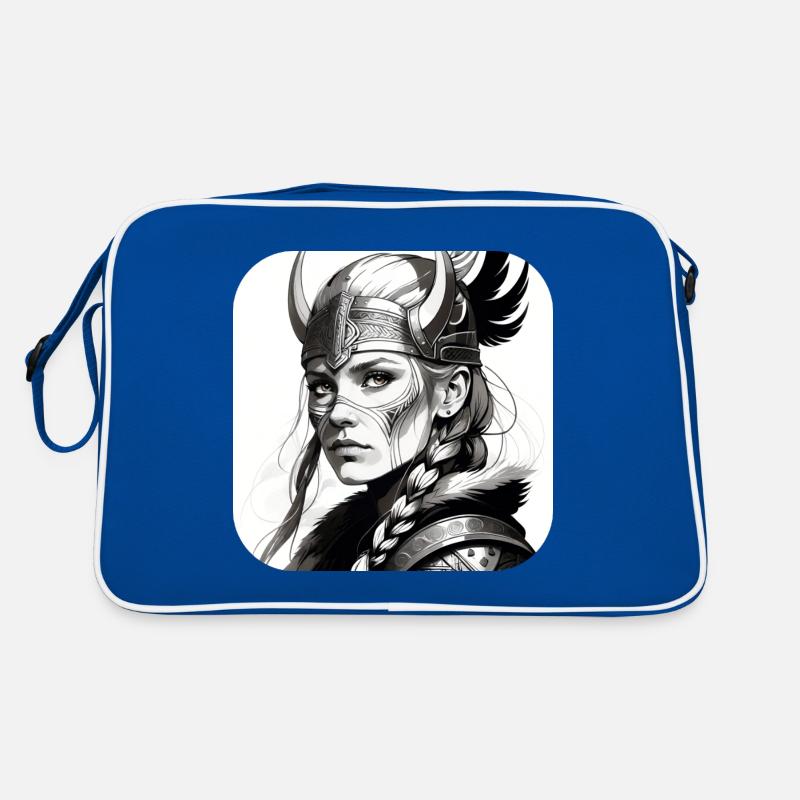 Stolze Wikinger in Germanien Schildmaid Retro Tasche